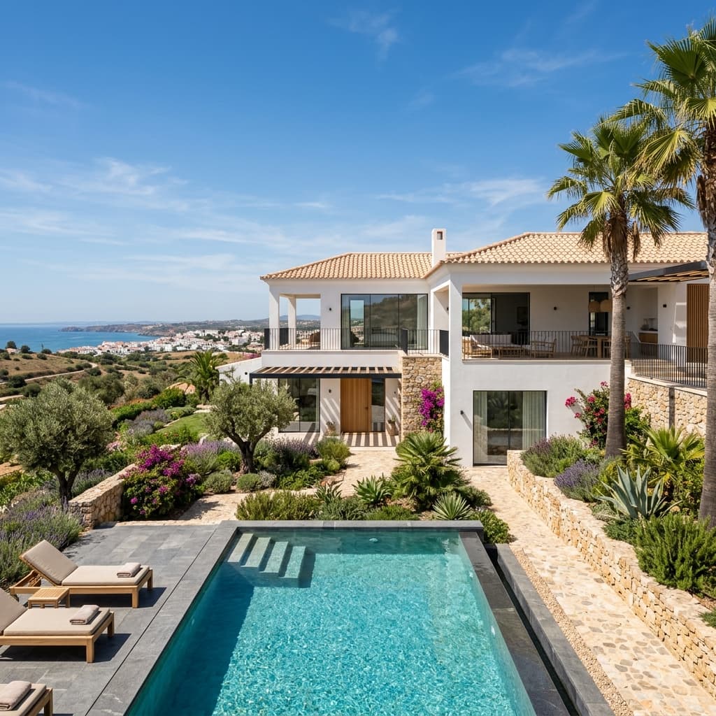 Modern villa construction project